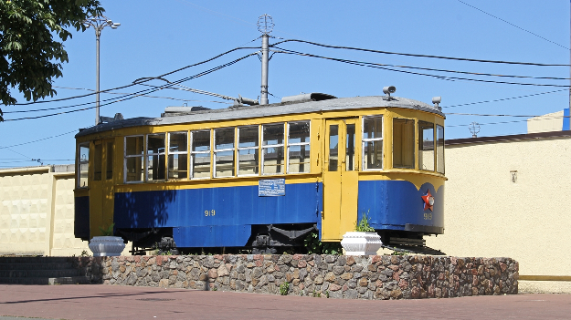 Трамвай-памятник Подольского депо